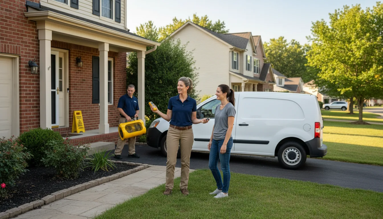 Residential water damage restoration in Dayville, CT